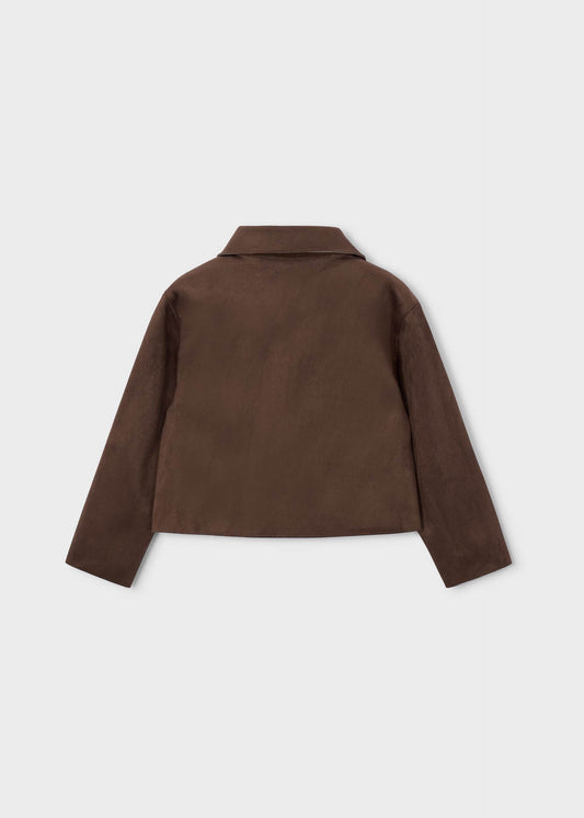 Girl suede effect jacket