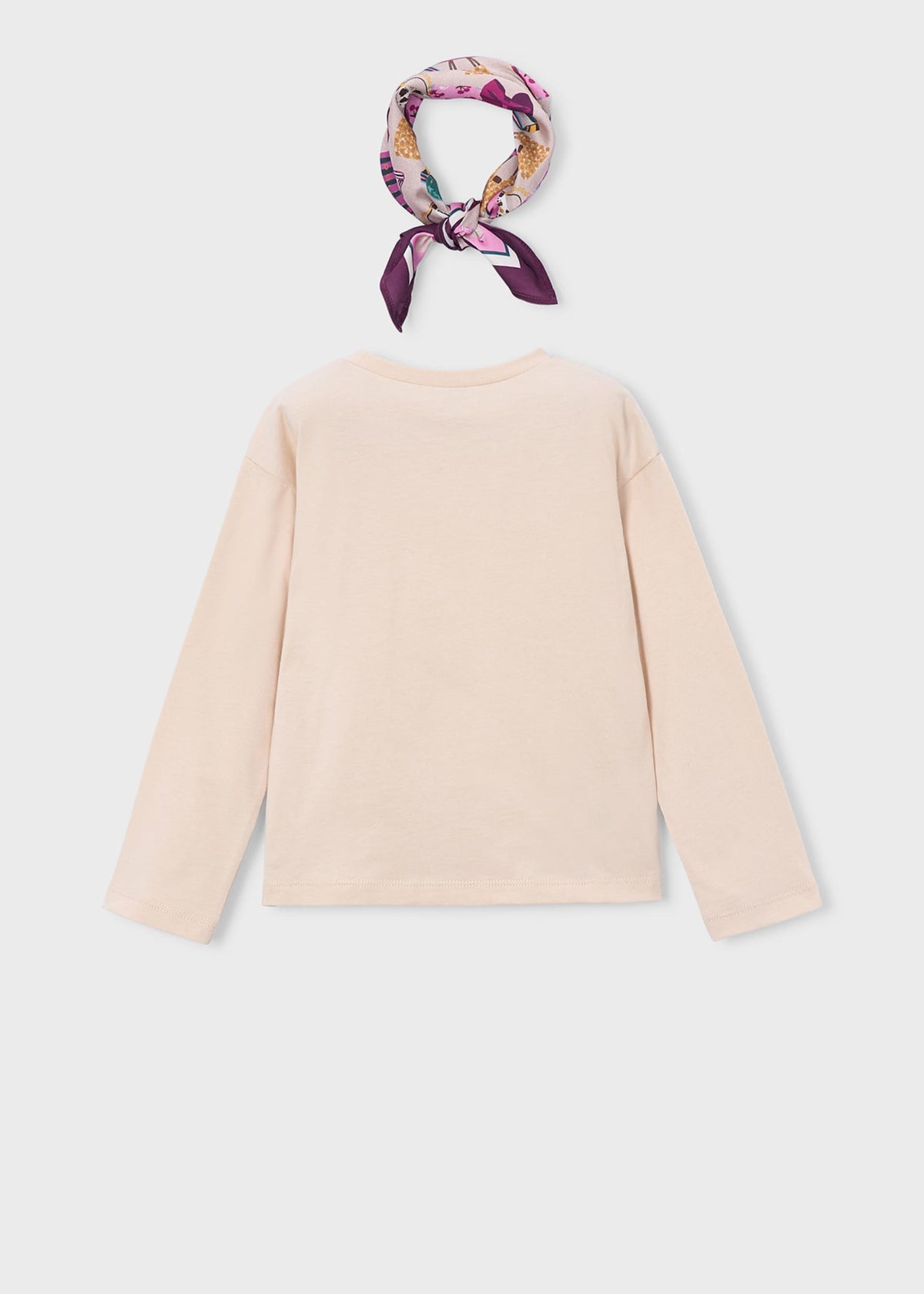 Mädchen-T-Shirt mit Schal