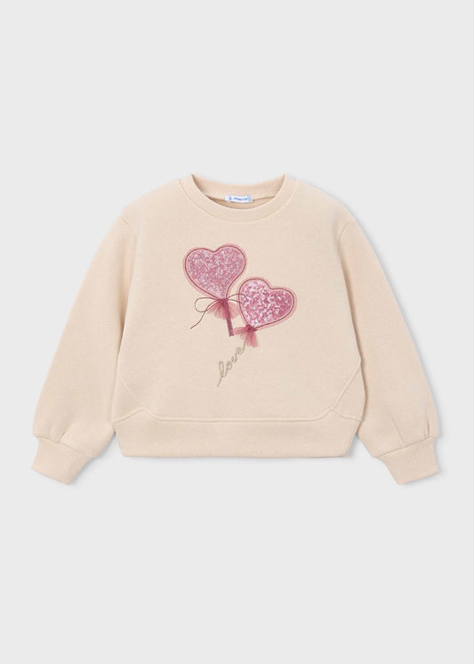 Applikations-Sweatshirt für Mädchen