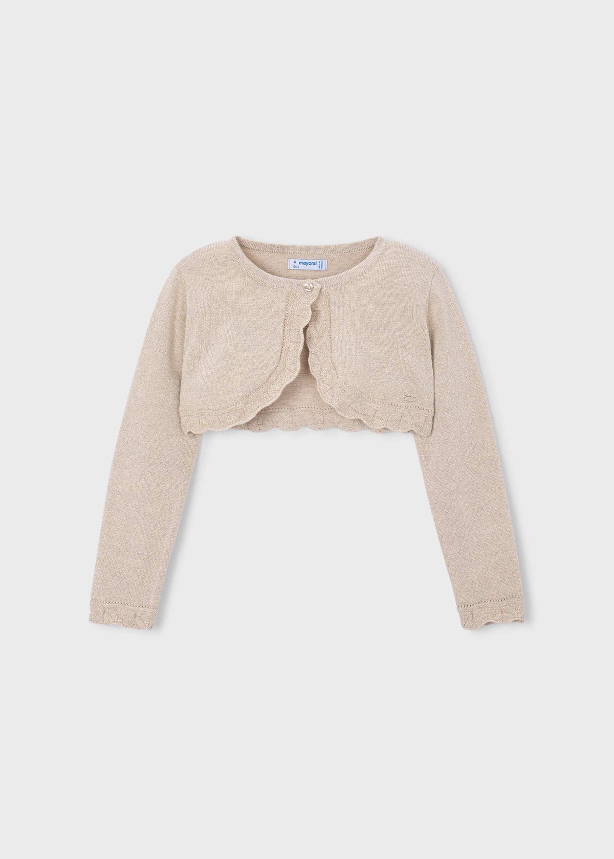 Girls basic bolero knitted cardigan