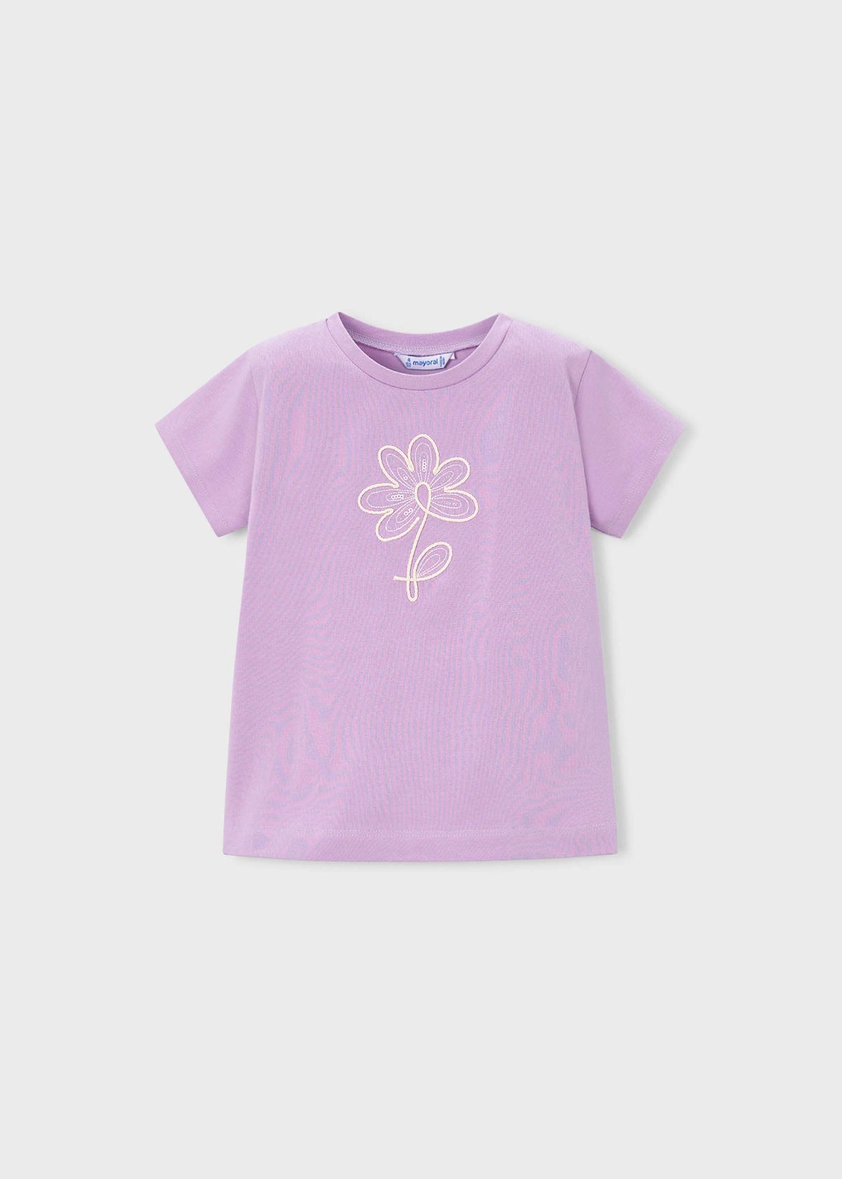 Girls basic flower t-shirt