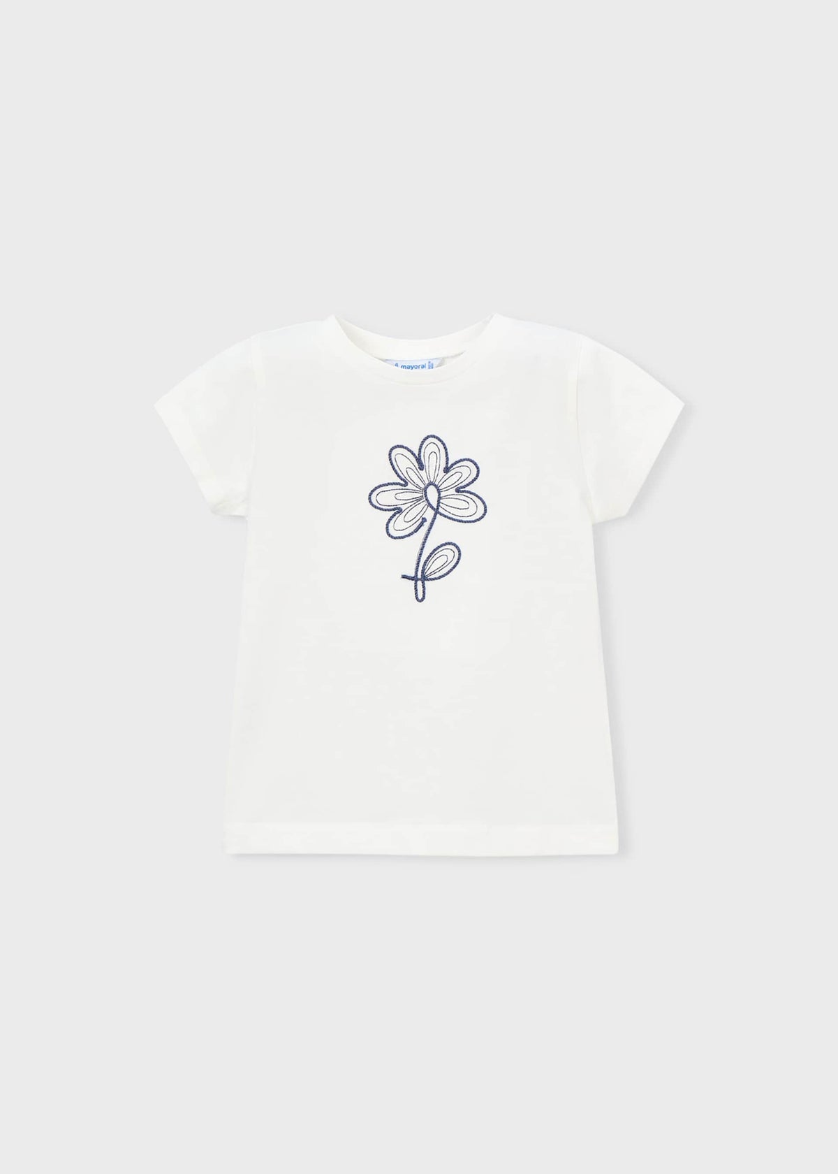 Mädchen-Basis-T-Shirt mit Blumenmuster