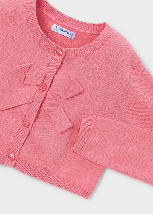 Gestrickte Basic-Strickjacke für Mädchen