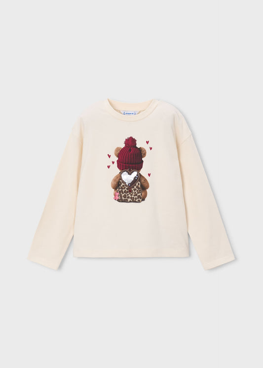 Girls' bear T-shirt