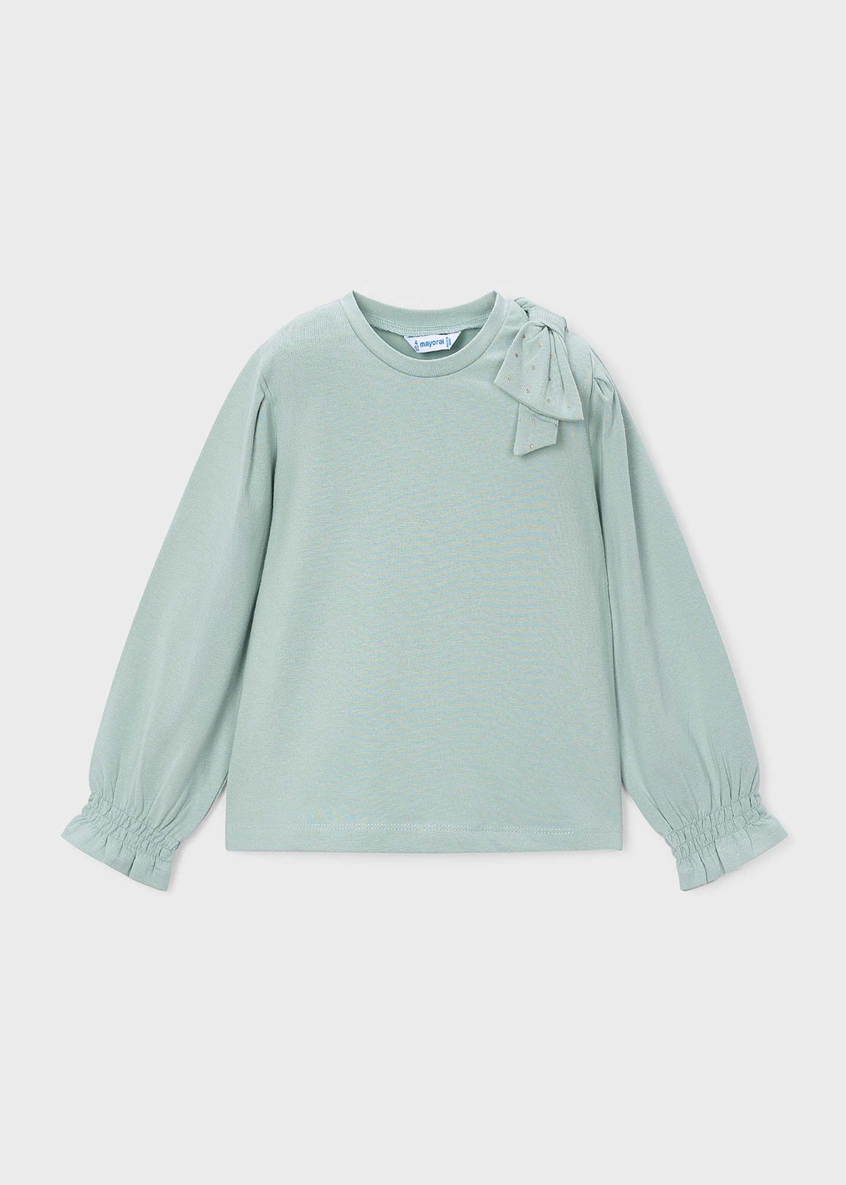 Girls' bow-tie T-shirt