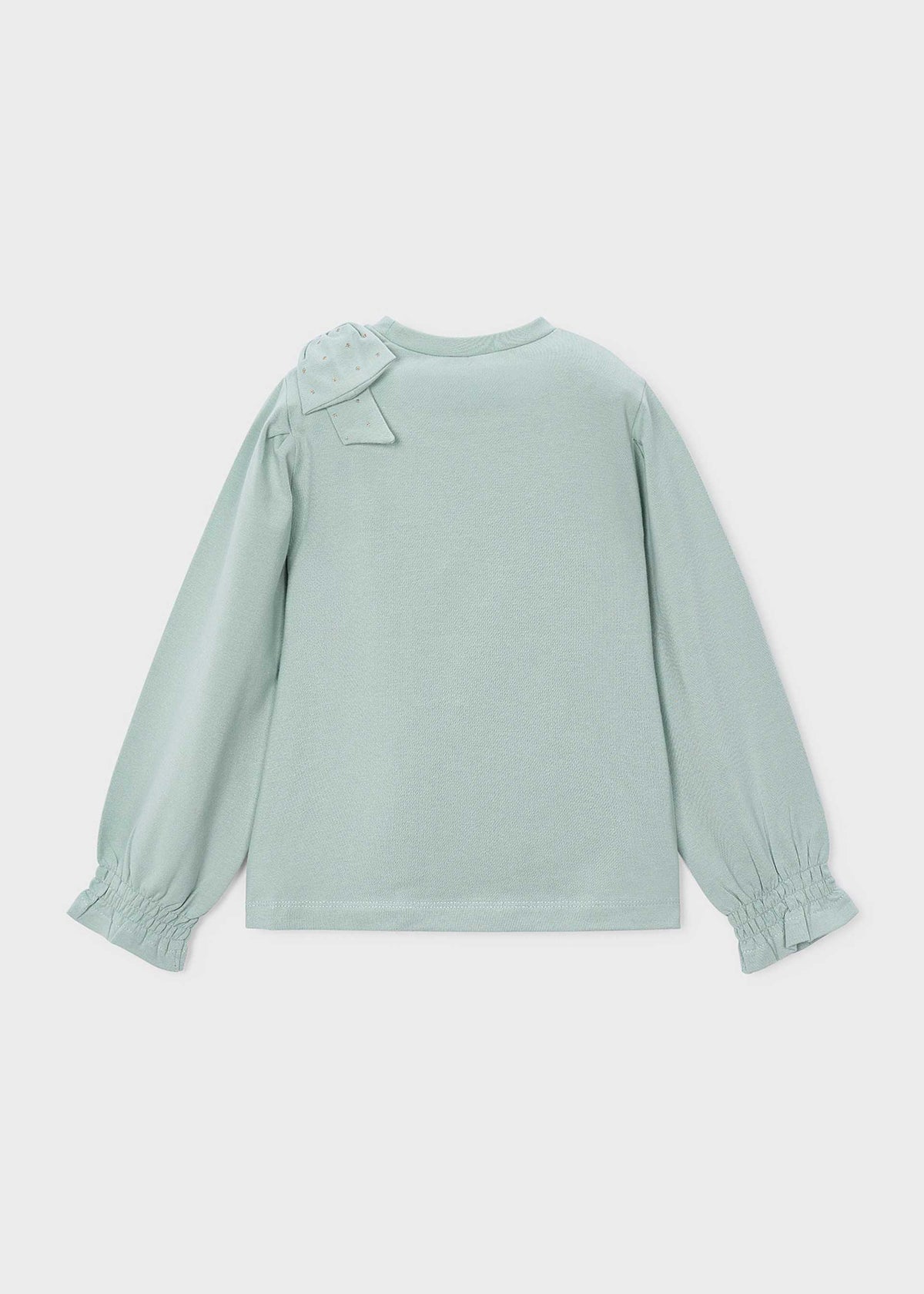 Girls' bow-tie T-shirt