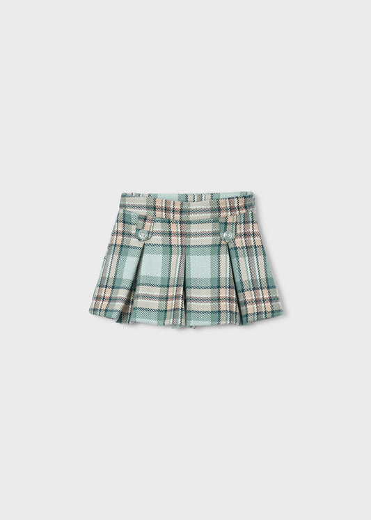 Girls' checked Bermuda shorts