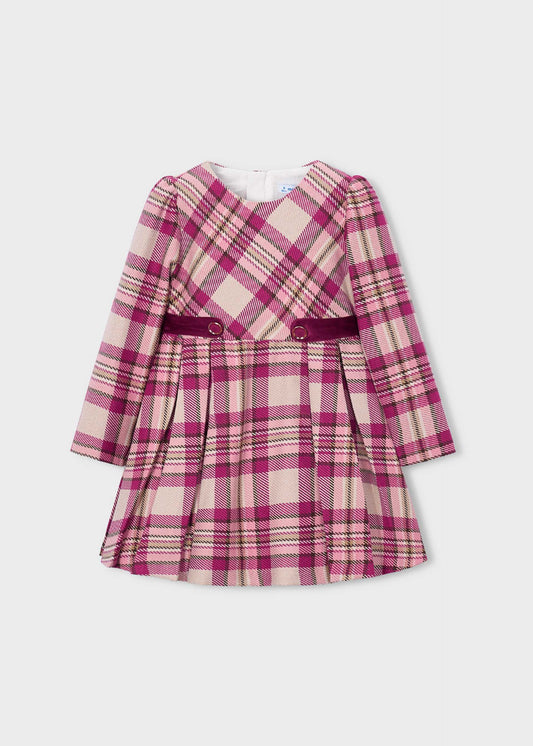 Girls' checked dress