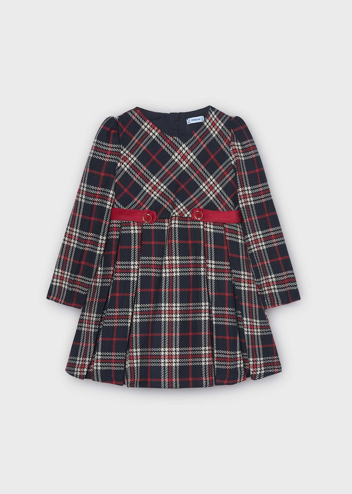 Girls' checked dress