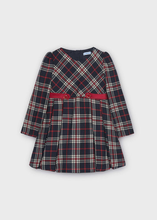 Girls' checked dress