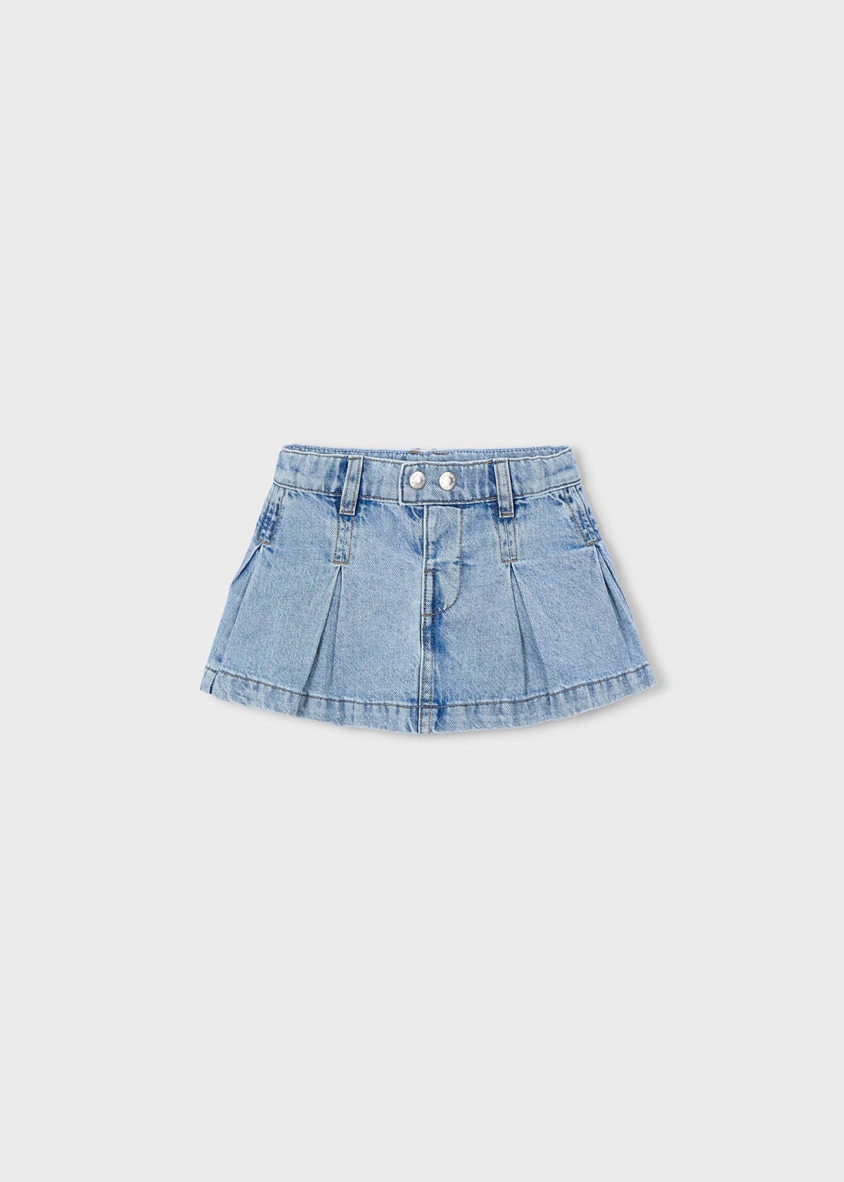 Plissierter Jeansrock für Mädchen