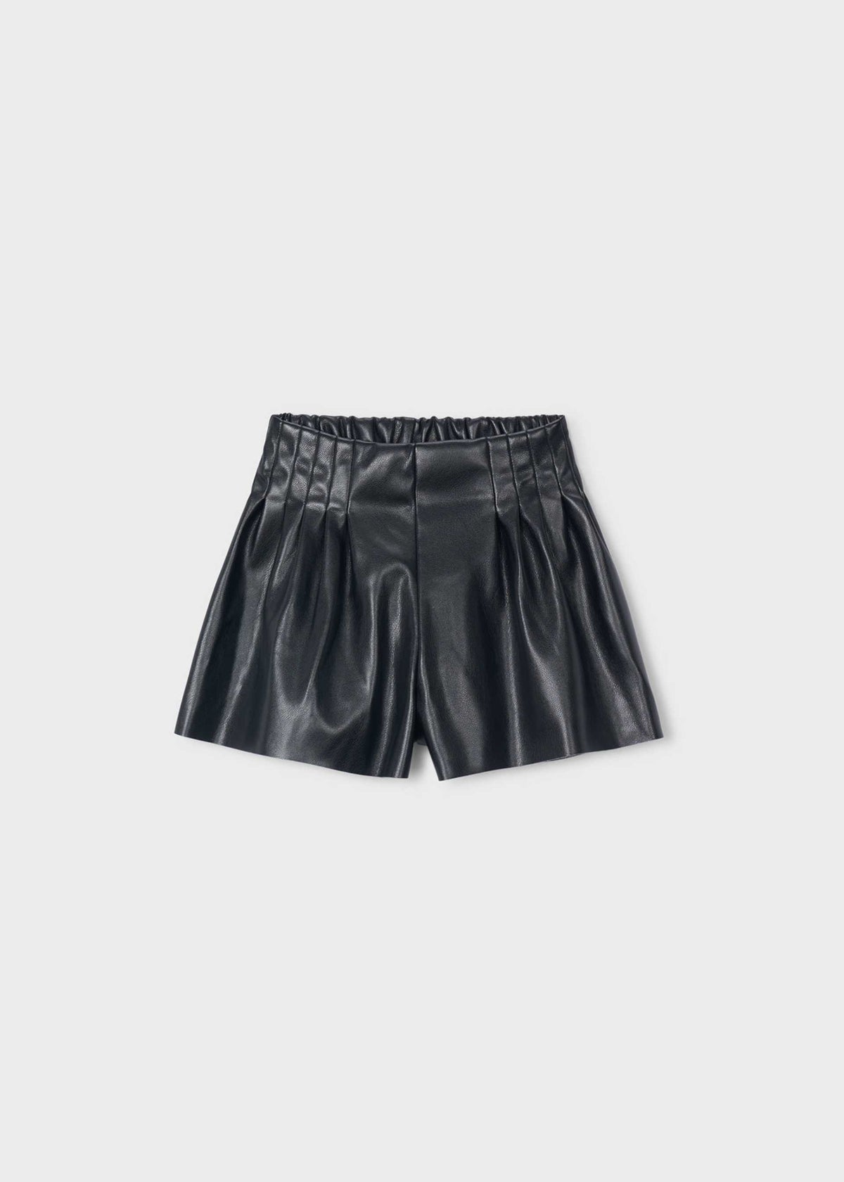 Bermudashorts aus Kunstleder für Mädchen