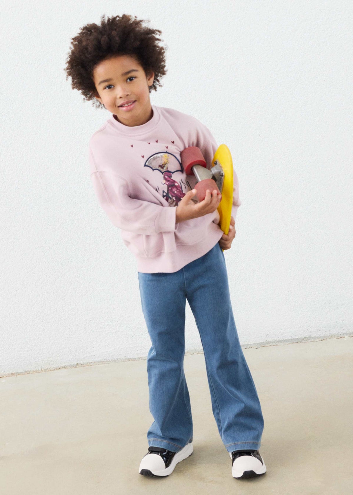 Set aus ausgestellter Leggings und Sweatshirt für Mädchen