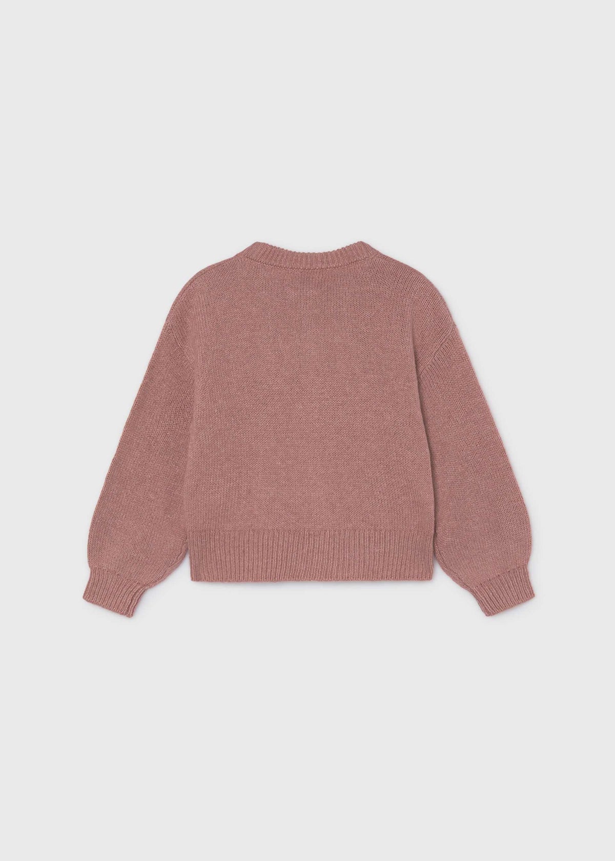 Girls' floral knitted jumper