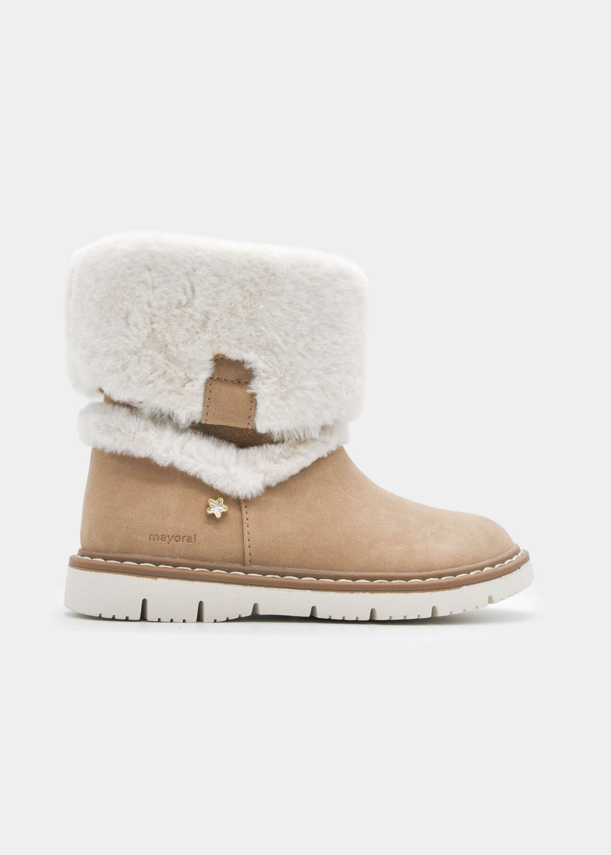 Girls' fur ankle boots