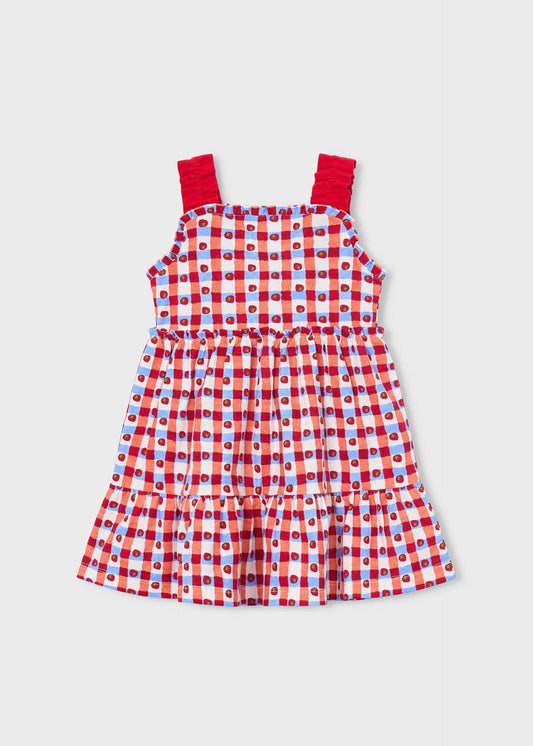 Mädchenkleid mit Vichy-Karomuster