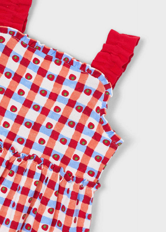 Mädchenkleid mit Vichy-Karomuster