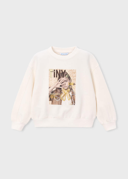 Grafik-Sweatshirt für Mädchen