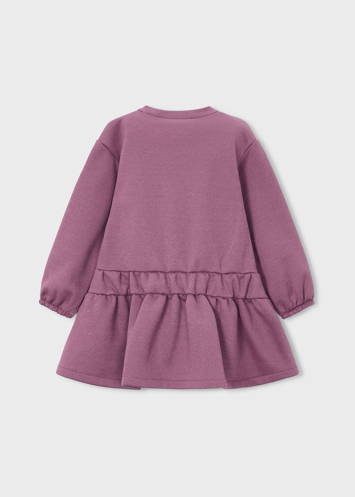 Fleecekleid mit Herzmuster für Mädchen