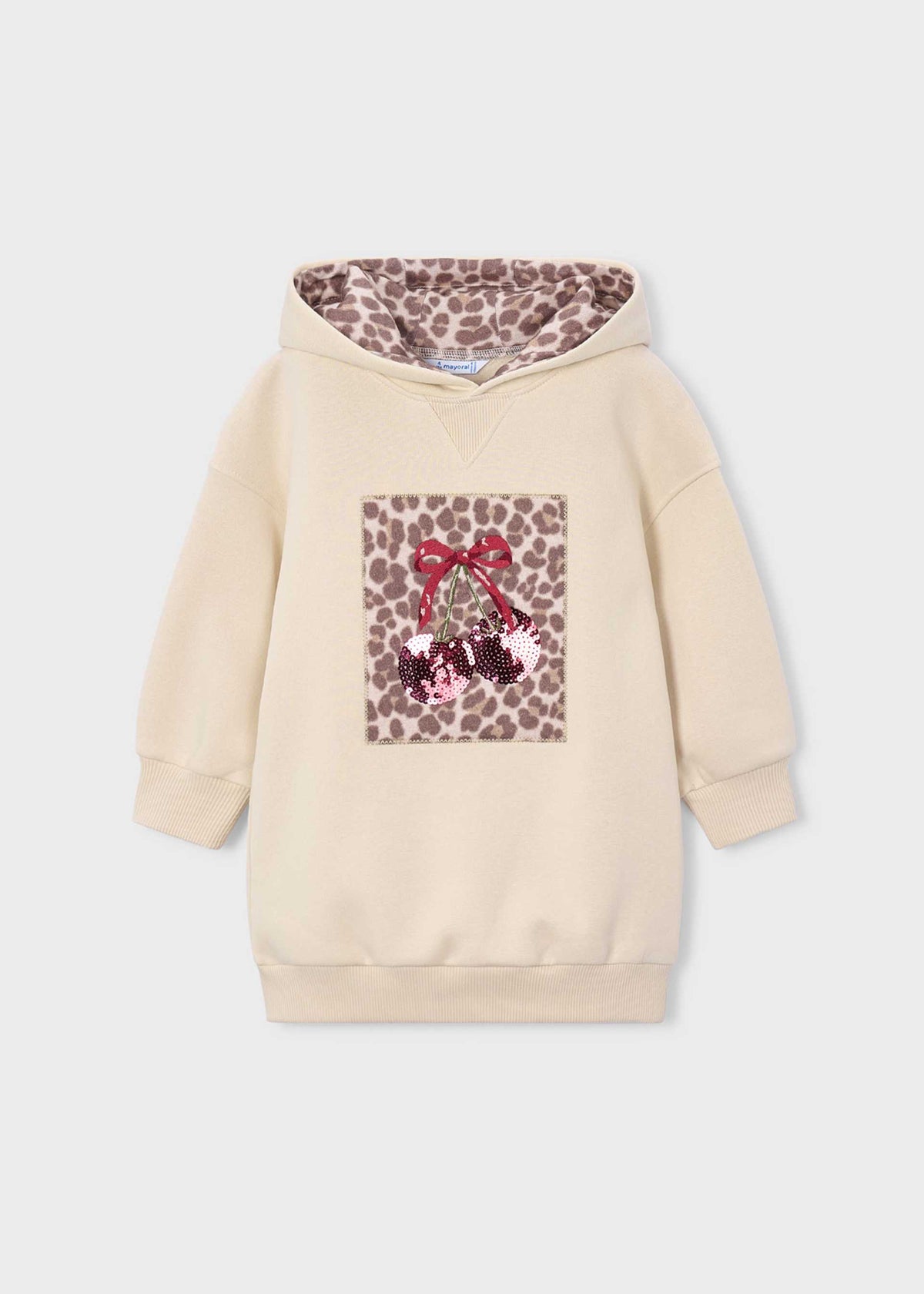 Kapuzen-Sweatkleid für Mädchen