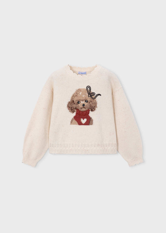 Intarsien-Pullover für Mädchen