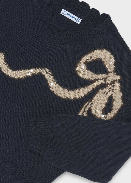 Intarsien-Pullover für Mädchen