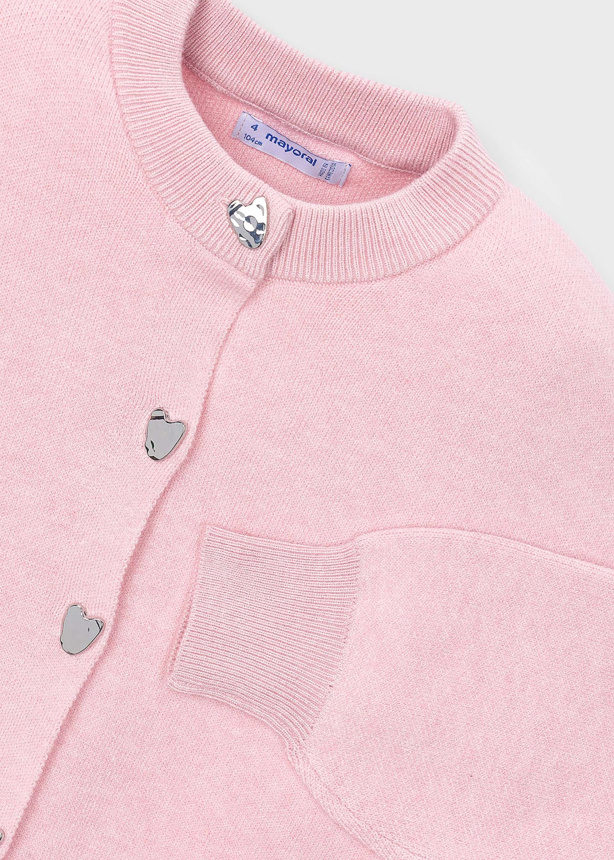 Girls' knitted cardigan