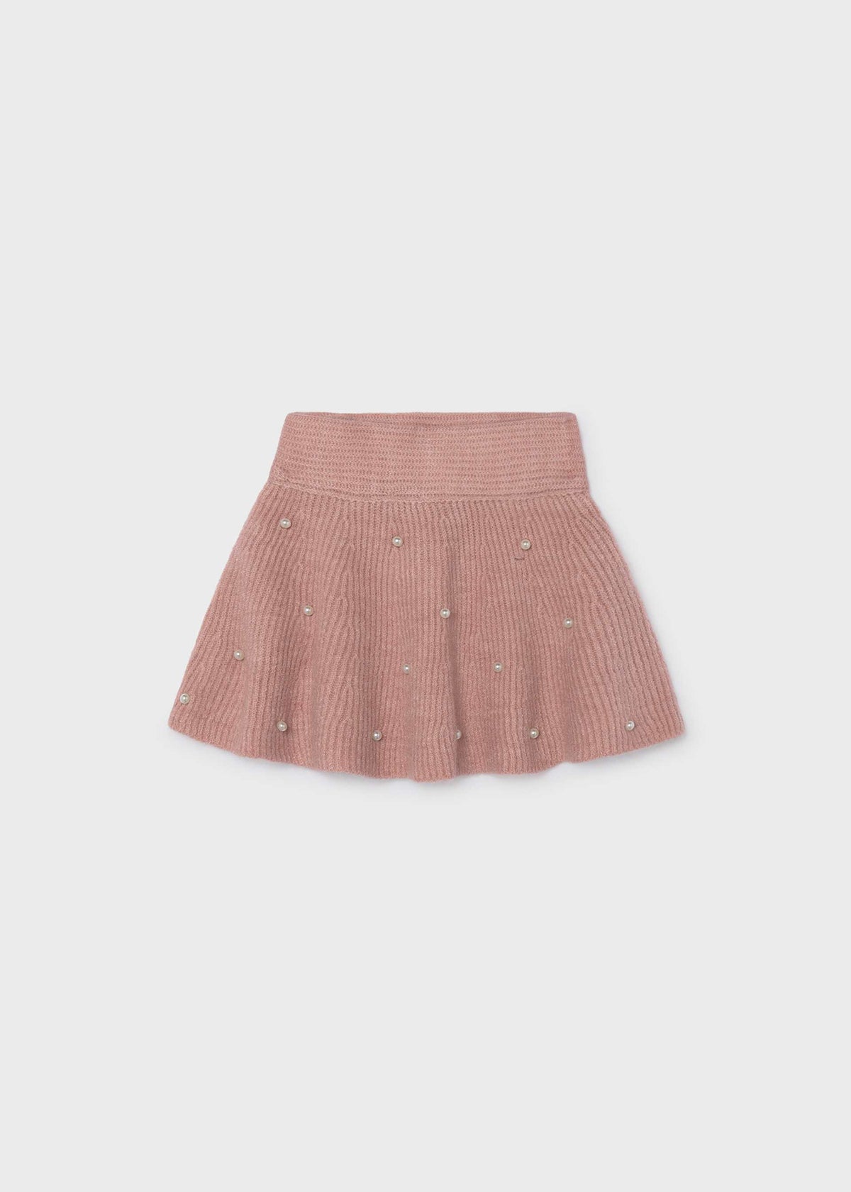 Girls' knitted skirt with pearls