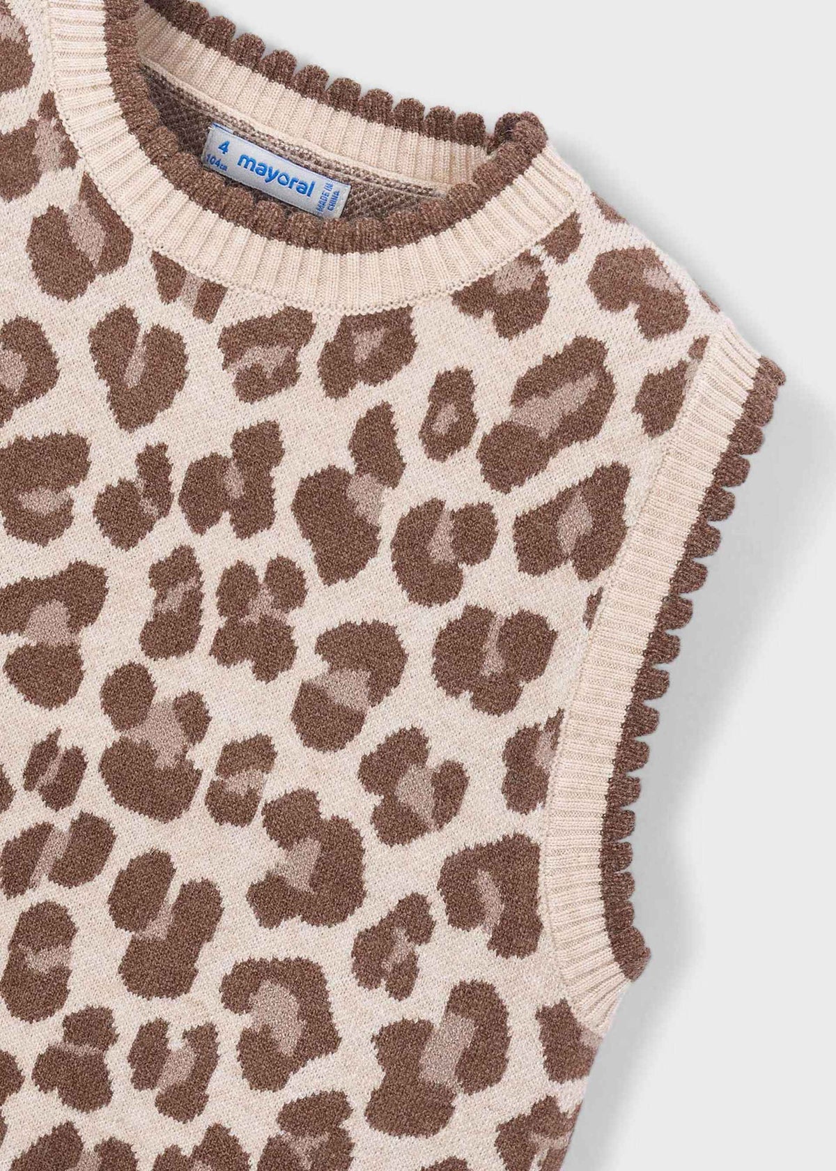 Girls' knitted waistcoat