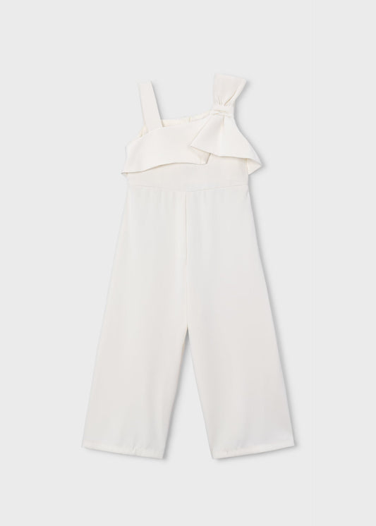 Girl's lace-up jumpsuit