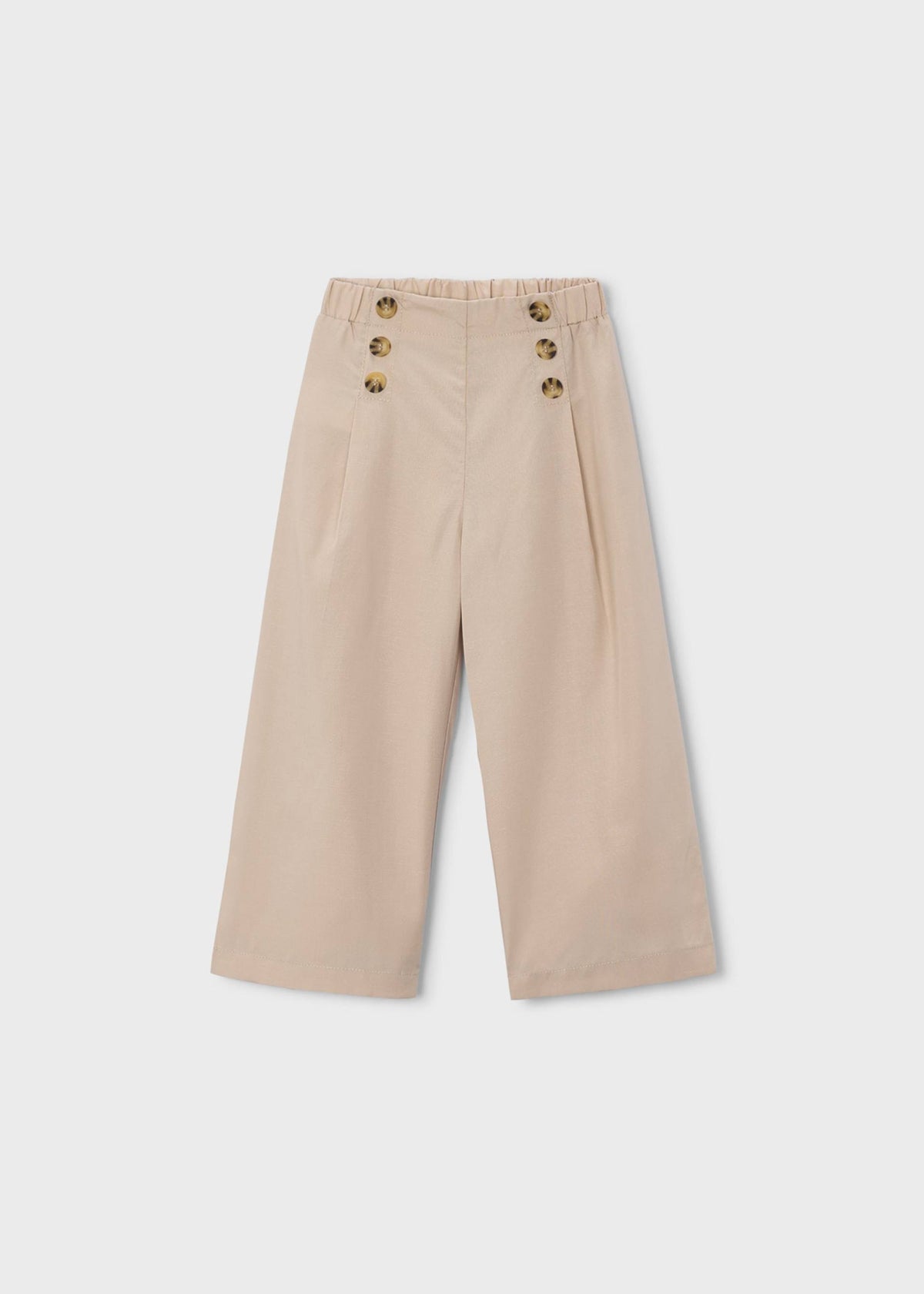 Lange Mädchenhose mit Knopfleiste