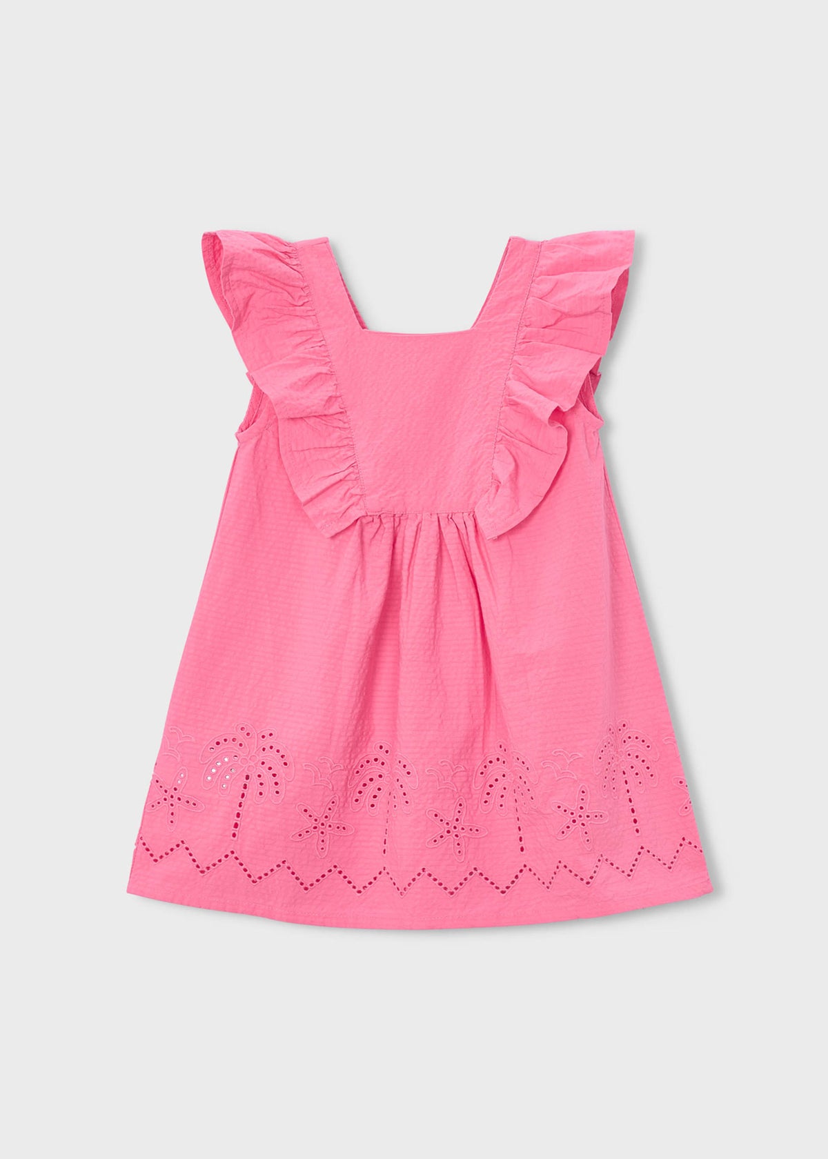 Mädchenkleid mit Lochmuster