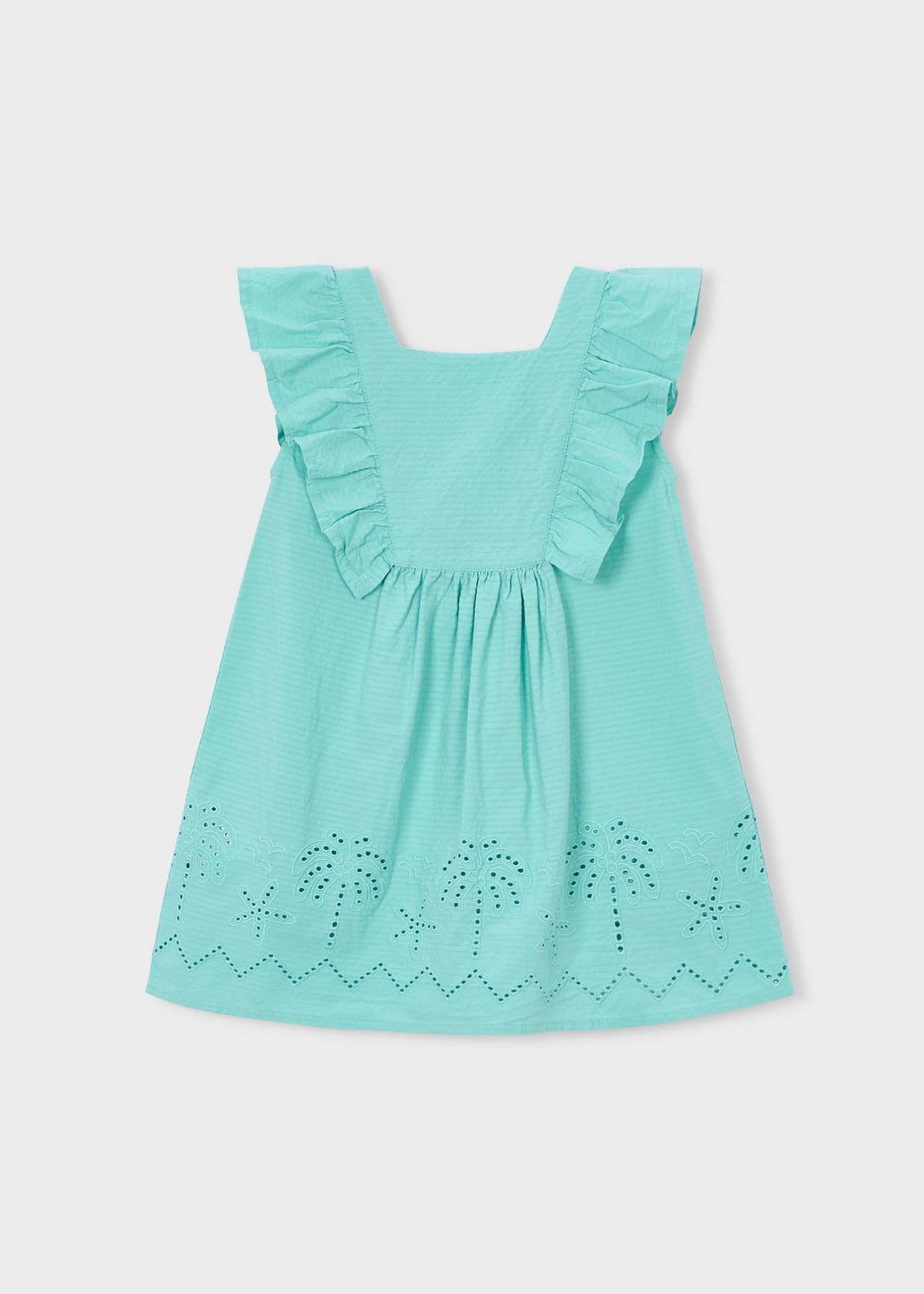 Mädchenkleid mit Lochmuster