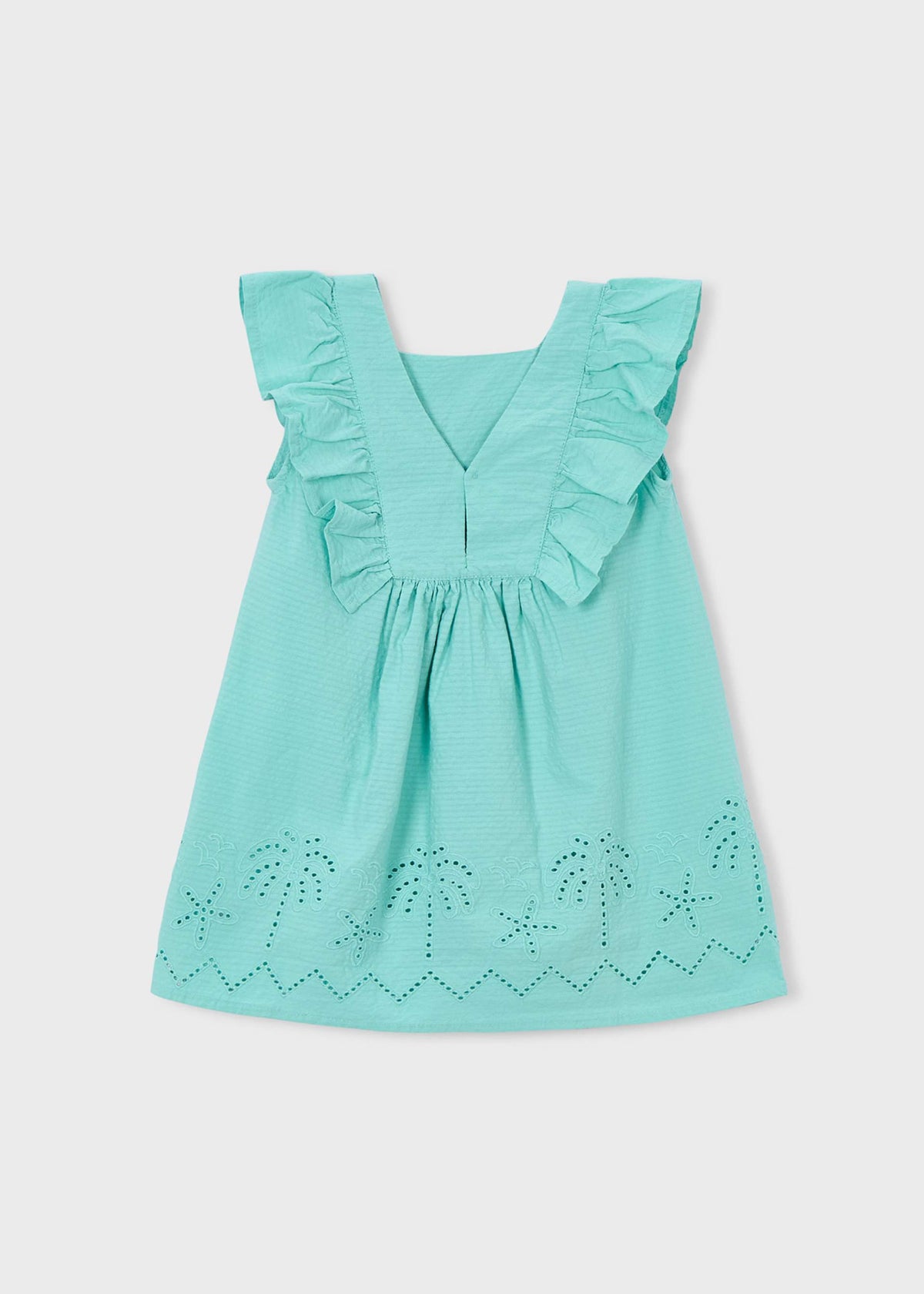 Mädchenkleid mit Lochmuster