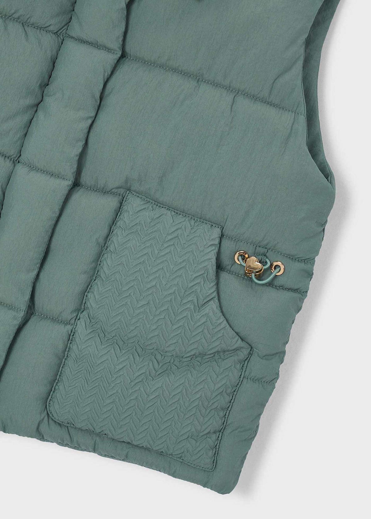 Girls' padded waistcoat