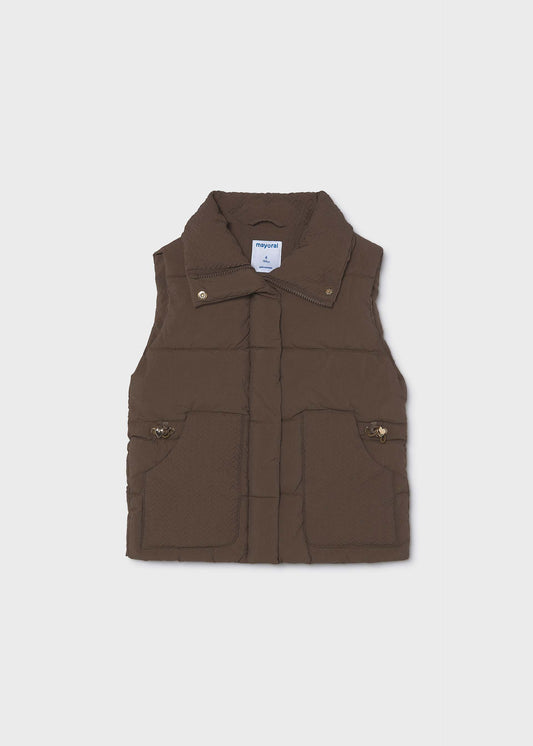 Girls' padded waistcoat
