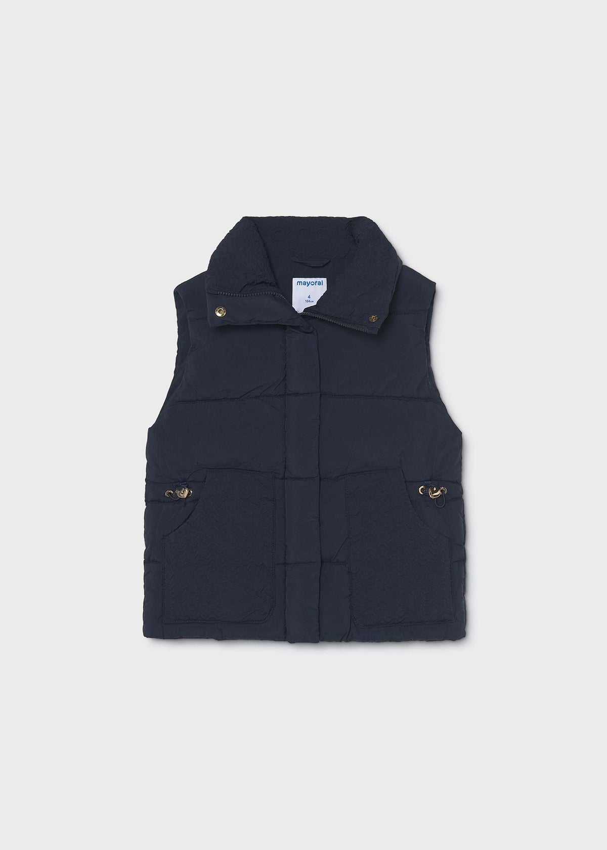 Girls' padded waistcoat