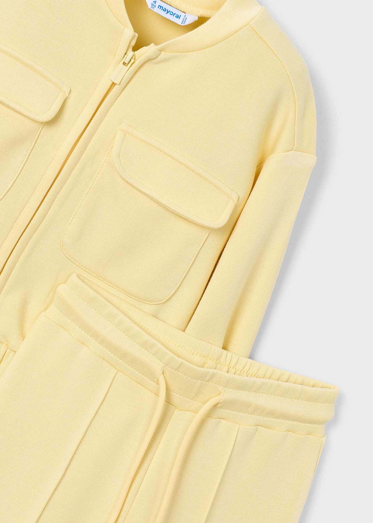 Girls' piqué tracksuit