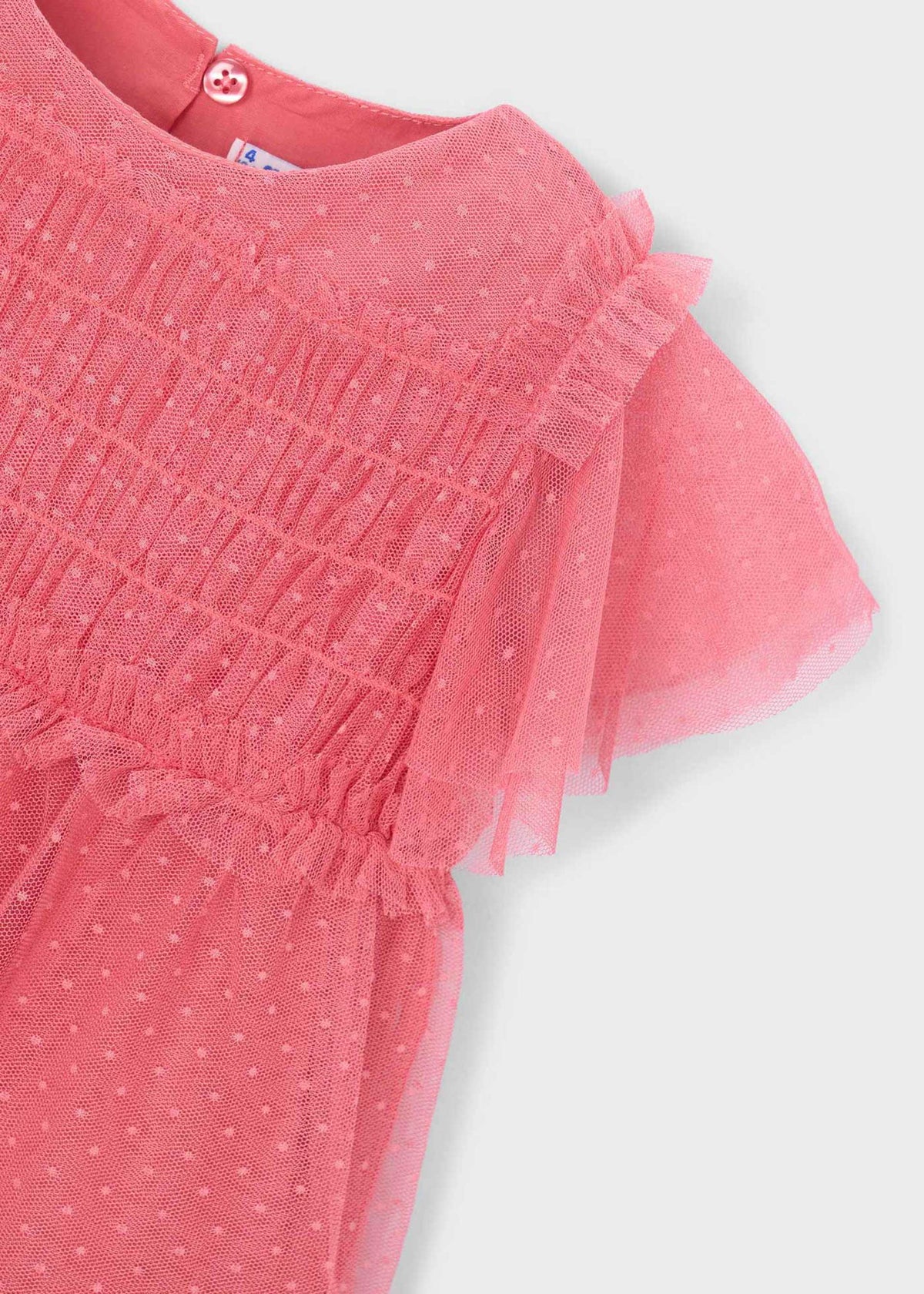 Mädchenkleid aus Plumetis-Tüll