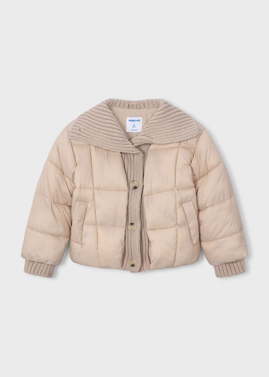 Girls' ribbed cardigan