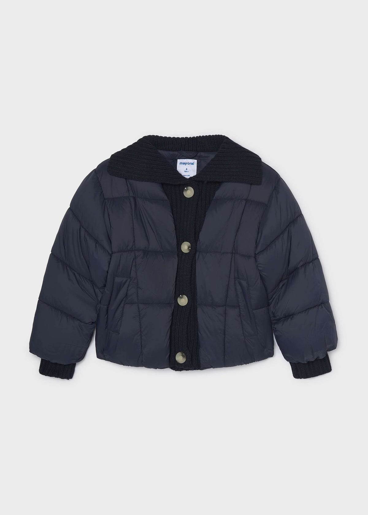 Girls' ribbed cardigan