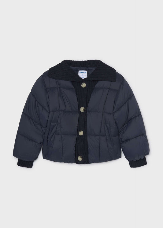 Girls' ribbed cardigan