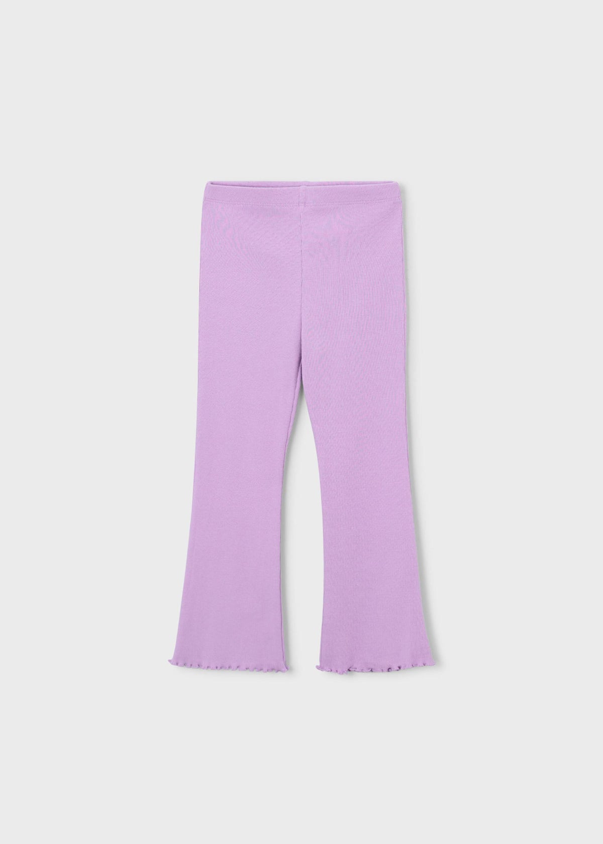 Girls' ribbed flare leggings