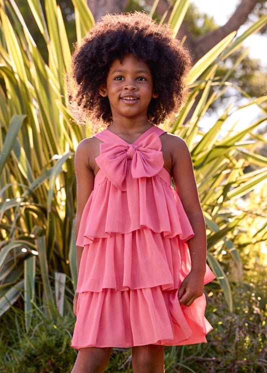 Girl's ruffled bambula dress