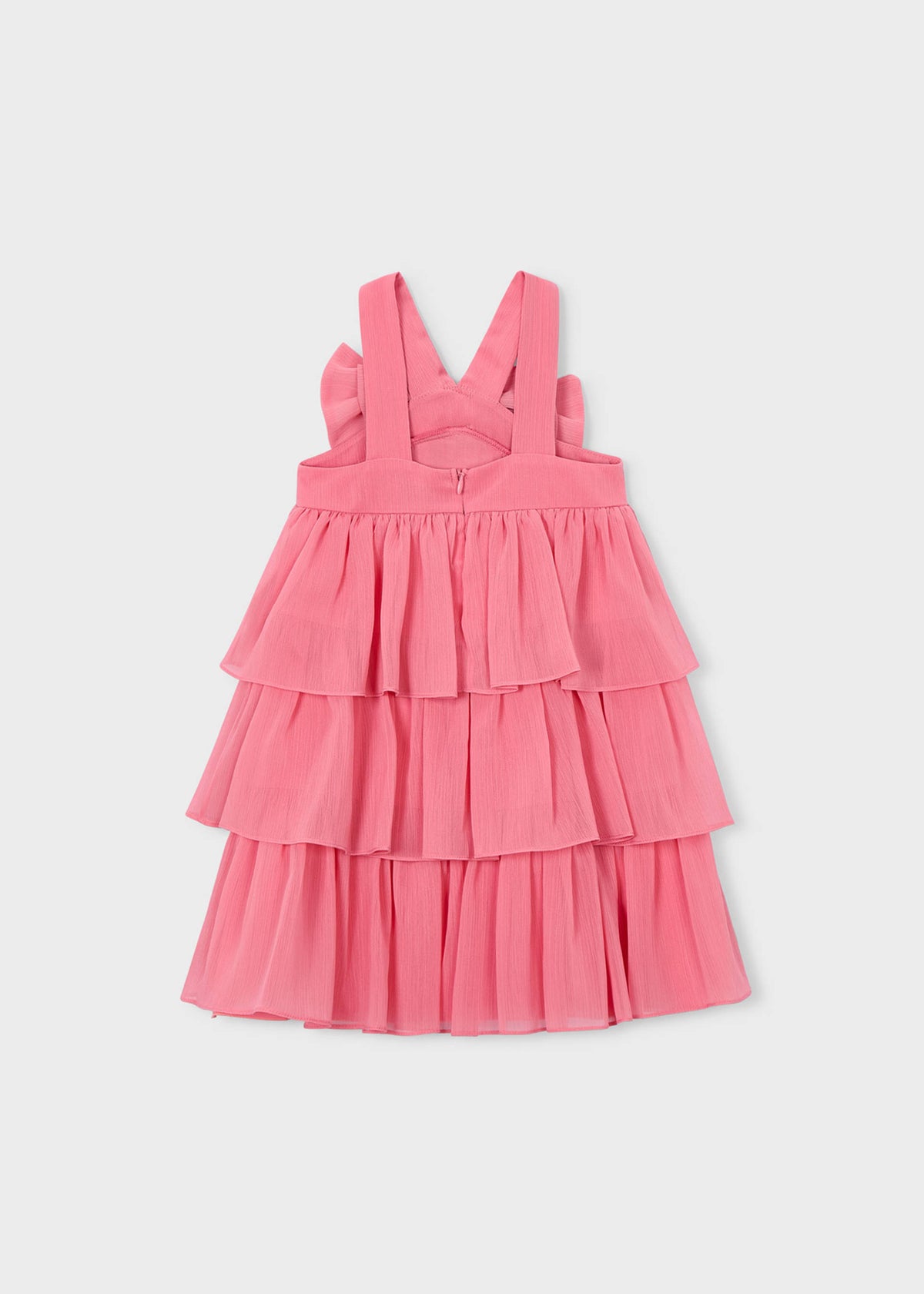 Gerüschtes Bambula-Kleid für Mädchen
