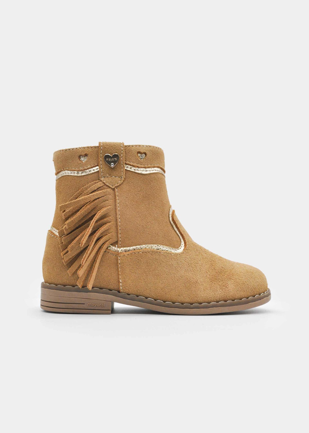 Stiefeletten aus Spaltleder für Mädchen