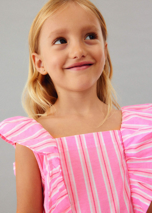 Gestreifter Jumpsuit für Mädchen