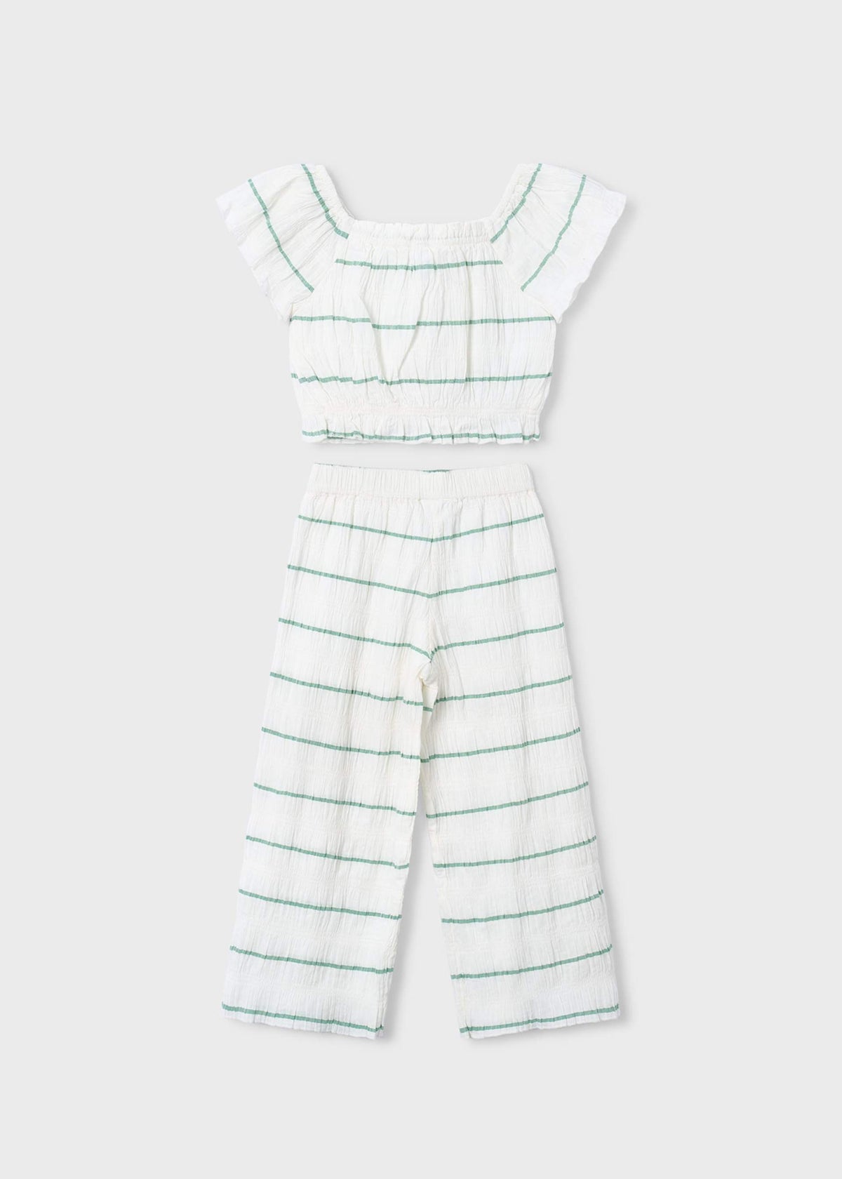Girls' striped pants and top set
