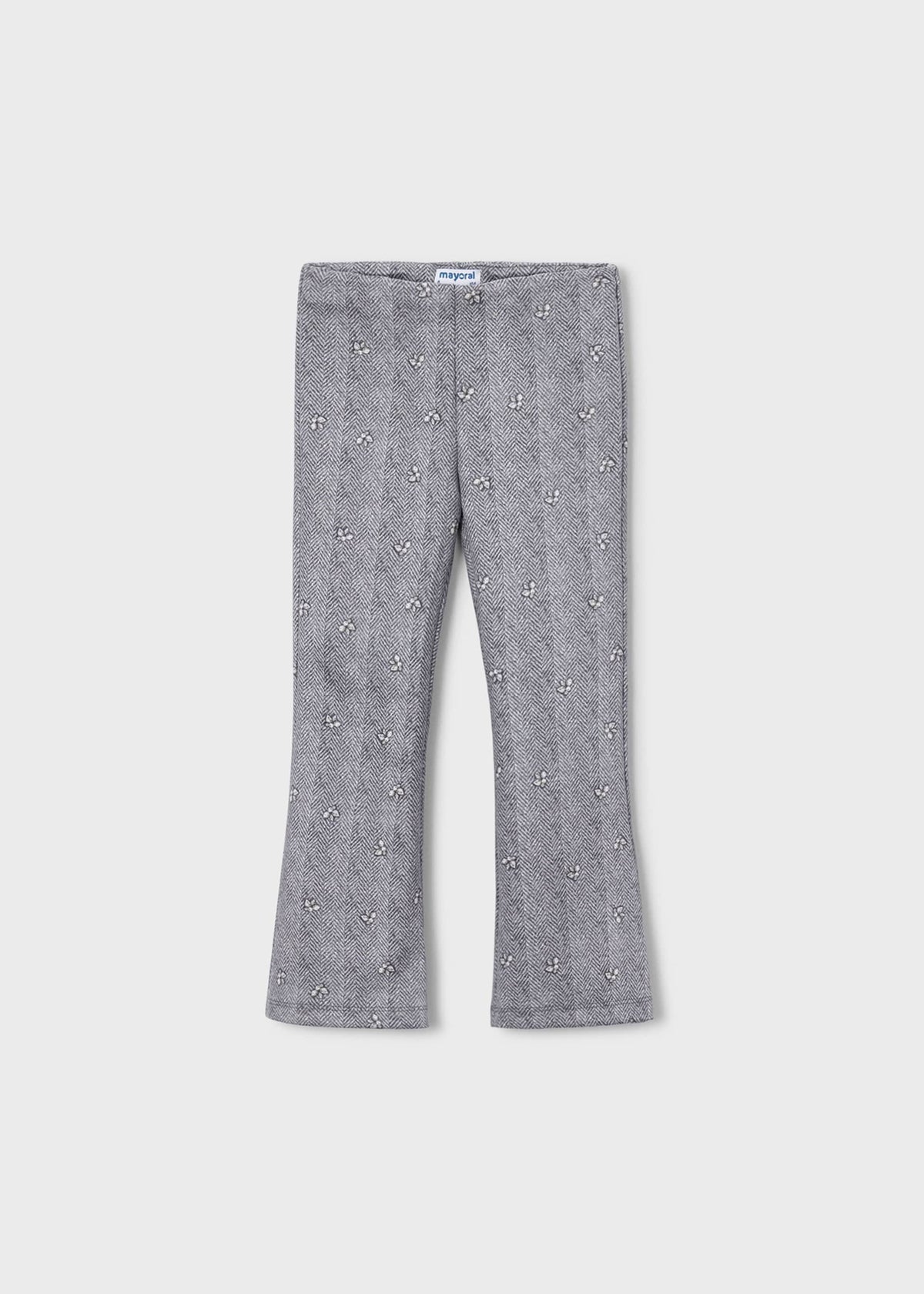 Girls' suede-effect flared leggings