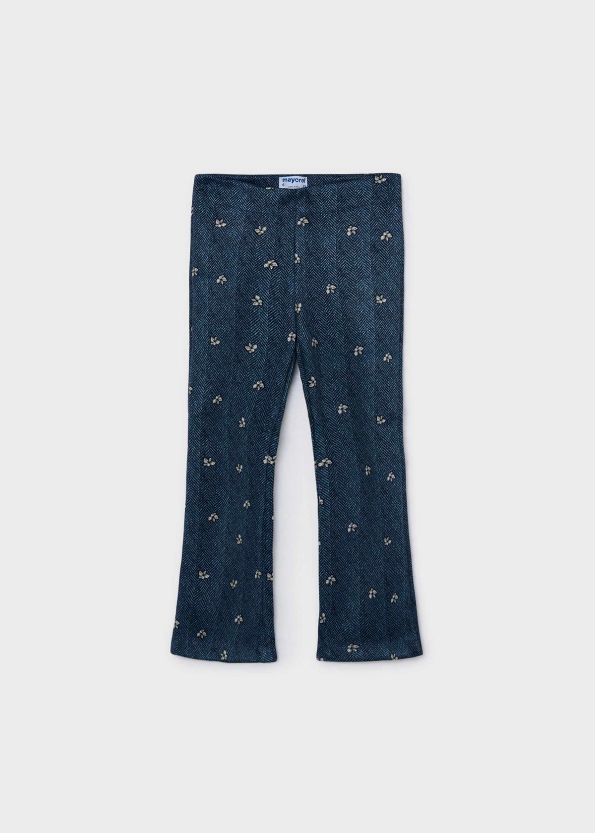 Girls' suede-effect flared leggings